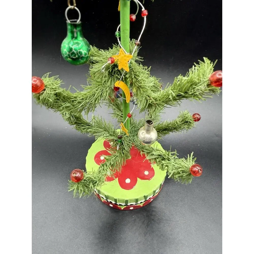 Dept 56 Krinkles Goose Feather Style Mini Ornament Display Tree Cute! 13” Tall